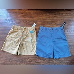 Carter's Tan and OshKosh Blue Kids Shorts Set new 14 boys